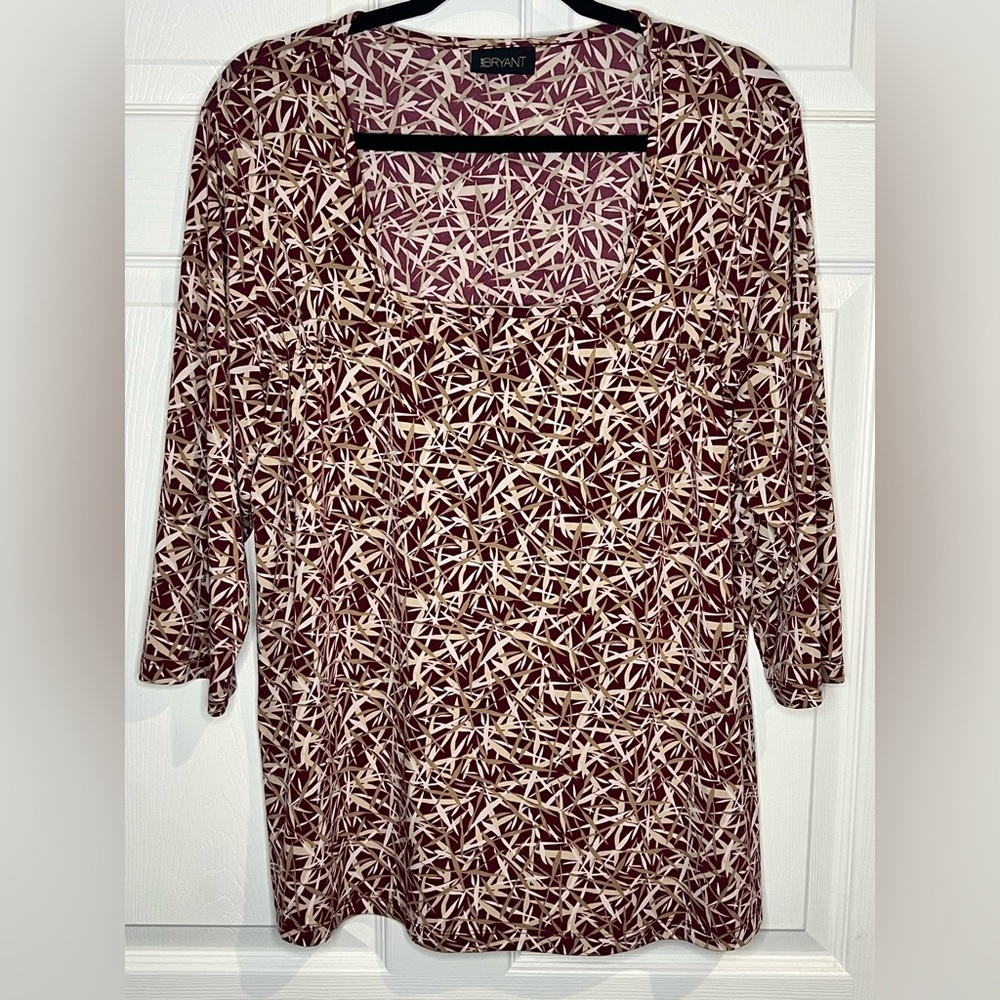 Lane Bryant Women’s Square Neck Top - SIZE LABEL MISSING - 24” PTP